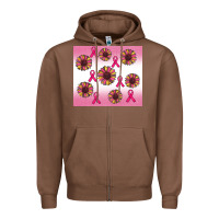 Chestnut breast cancer awareness sunflower Zipper Hoodie - RanaPortraitStore