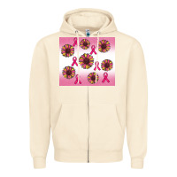 Sandshell breast cancer awareness sunflower Zipper Hoodie - RanaPortraitStore