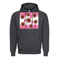 Smoke breast cancer awareness sunflower Zipper Hoodie - RanaPortraitStore