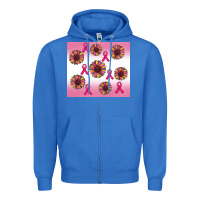 True Royal breast cancer awareness sunflower Zipper Hoodie - RanaPortraitStore