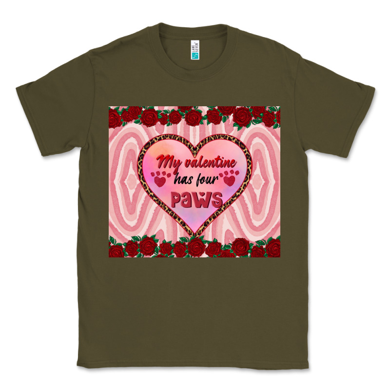 My Valentine Has Four Paws Classic Tee by RanaPortraitStore | Teevron