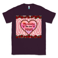 Plum my valentine has four paws Classic Tee - RanaPortraitStore