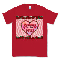 Red my valentine has four paws Classic Tee - RanaPortraitStore