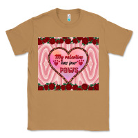 Toasted Coconut my valentine has four paws Classic Tee - RanaPortraitStore