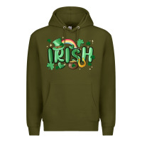 Army Green irish Premium Hoodie - MaliasSmallBusiness