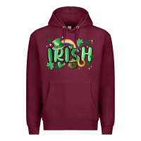 Burgundy irish Premium Hoodie - MaliasSmallBusiness