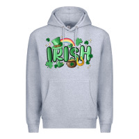 Heather Grey irish Premium Hoodie - MaliasSmallBusiness