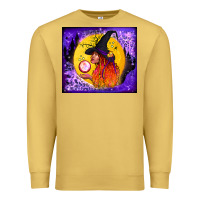 Antique Gold witch with crystal ball tumbler Premium Sweatshirt - BundleAndBundleShop