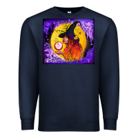 Navy witch with crystal ball tumbler Premium Sweatshirt - BundleAndBundleShop