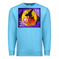 Ocean Blue witch with crystal ball tumbler Premium Sweatshirt - BundleAndBundleShop