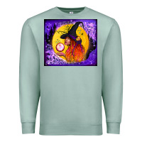 Seafoam witch with crystal ball tumbler Premium Sweatshirt - BundleAndBundleShop