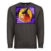Smoke witch with crystal ball tumbler Premium Sweatshirt - BundleAndBundleShop