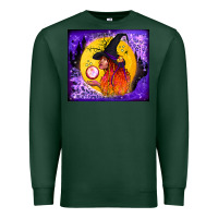 Sports Green witch with crystal ball tumbler Premium Sweatshirt - BundleAndBundleShop