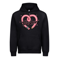 Black valentine's day pencil heart teacher quotes Urban Hoodie - MaliasSmallBusiness