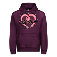 Mauve Wine valentine's day pencil heart teacher quotes Urban Hoodie - MaliasSmallBusiness