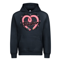 Navy valentine's day pencil heart teacher quotes Urban Hoodie - MaliasSmallBusiness