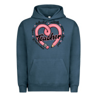 Pigment Midnight Navy valentine's day pencil heart teacher quotes Urban Hoodie - MaliasSmallBusiness