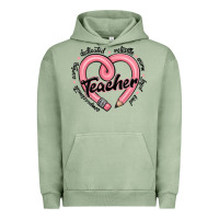 Pigment Oil Green valentine's day pencil heart teacher quotes Urban Hoodie - MaliasSmallBusiness
