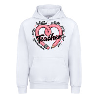 White valentine's day pencil heart teacher quotes Urban Hoodie - MaliasSmallBusiness
