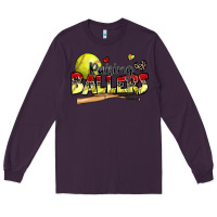Plum raising ballers softball Long Sleeve Tee - Zillion Design Studio