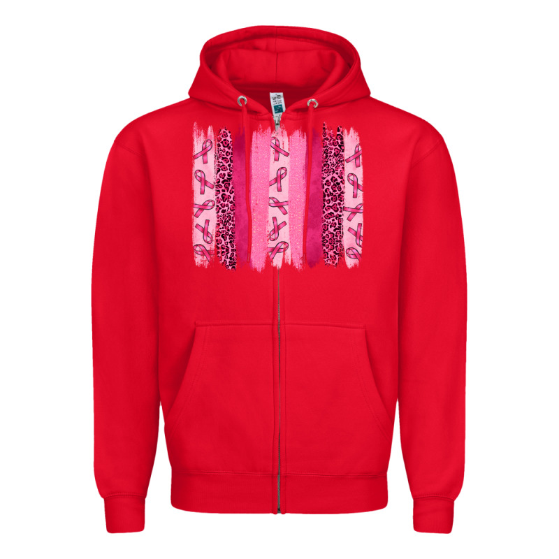 Breast Aweraness Brushstrokes Zipper Hoodie by RanaPortraitStore | Teevron