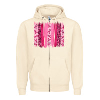 Sandshell breast aweraness brushstrokes Zipper Hoodie - RanaPortraitStore