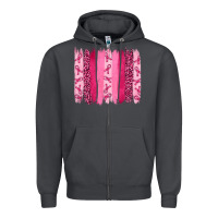Smoke breast aweraness brushstrokes Zipper Hoodie - RanaPortraitStore