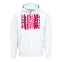 White breast aweraness brushstrokes Zipper Hoodie - RanaPortraitStore