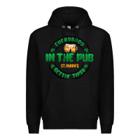 Black everybody in the pub getting tipsy Premium Hoodie - MaliasSmallBusiness