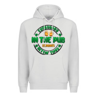 Dove Grey everybody in the pub getting tipsy Premium Hoodie - MaliasSmallBusiness