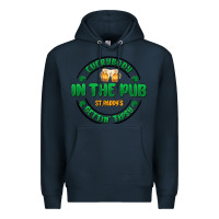 Navy everybody in the pub getting tipsy Premium Hoodie - MaliasSmallBusiness
