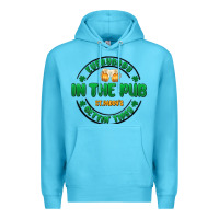 Ocean Blue everybody in the pub getting tipsy Premium Hoodie - MaliasSmallBusiness