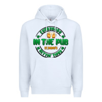 White everybody in the pub getting tipsy Premium Hoodie - MaliasSmallBusiness