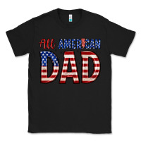 Black all american dad Classic Tee - Zillion Design Studio