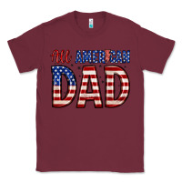 Burgundy all american dad Classic Tee - Zillion Design Studio