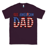 Plum all american dad Classic Tee - Zillion Design Studio