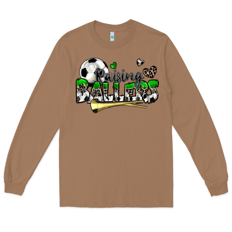 Raising Ballers Soccer Long Sleeve Tee by Zillion Design Studio | Teevron