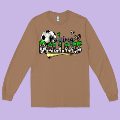 Raising Ballers Soccer Long Sleeve Tee Designed By Zillion Design Studio