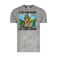 Cloud Rock if i've gone missin' i've gone fishin' Vintage Tee - BarkalooDesign