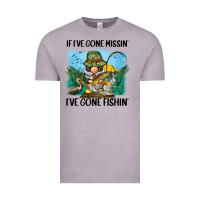 Vintage Zinc if i've gone missin' i've gone fishin' Vintage Tee - BarkalooDesign
