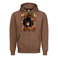 Chestnut melanin poppin Zipper Hoodie - Zillion Design Studio
