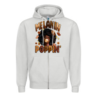Dove Grey melanin poppin Zipper Hoodie - Zillion Design Studio