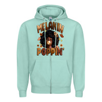 Seafoam melanin poppin Zipper Hoodie - Zillion Design Studio