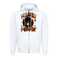 White melanin poppin Zipper Hoodie - Zillion Design Studio