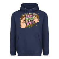 Navy all the pretty girls roll like this Heavyweight Hoodie - JahusDesignShop