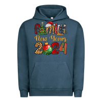 Pigment Midnight Navy family new years 2024 Urban Hoodie - MaliasSmallBusiness