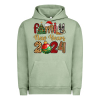 Pigment Oil Green family new years 2024 Urban Hoodie - MaliasSmallBusiness