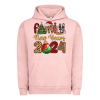 Pigment Salmon family new years 2024 Urban Hoodie - MaliasSmallBusiness