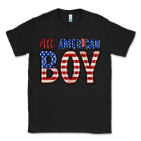 Black all American boy Classic Tee - Zillion Design Studio
