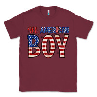 Burgundy all American boy Classic Tee - Zillion Design Studio